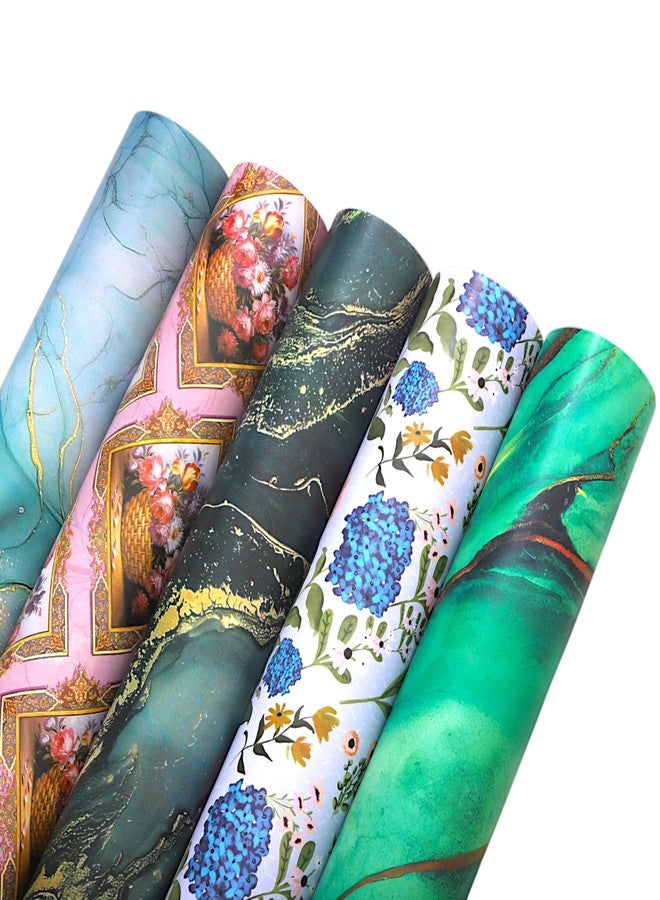 Unwrap Delights Pack of 25pcs Gift Wrapping Paper Sheets - Premium Wrapping Paper for Birthdays (Each Design 5pcs) Gift Wrapping Paper Sheet - Gift Paper - Gift Wrap - Gift Cover Rapping Paper - Gift Wrapper - Gift Packing Material - Image 1